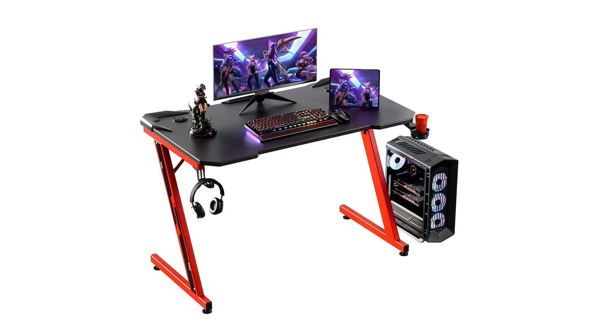 The Homall 44in Z-shaped desk is among the best budget desks (Image via Homall)